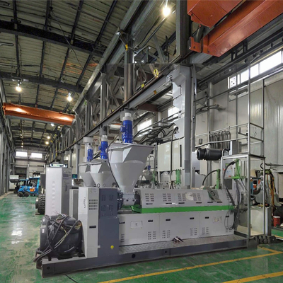 Lvdao High Efficiency PP PE Film Woven Bags Waste Plastic HDPE LDPE Bag Recycling Pelletizing  Making Granules Machine