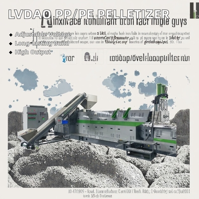 PET PE PP Recycling Plastic Pellet Pelletizing Pelletizer Granules Making Extruder Granulator Machine for Plastic Raw Material